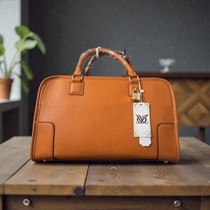 3 Piece Orange Satchel Set